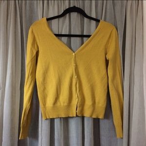 ZARA mustard yellow cardigan size medium